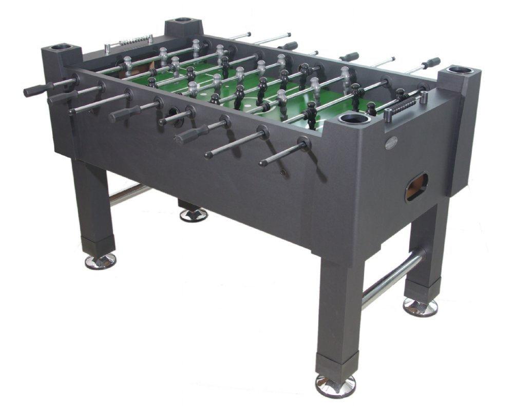 Berner Billiards "The Player" Foosball Table in Black with both 1 & 3