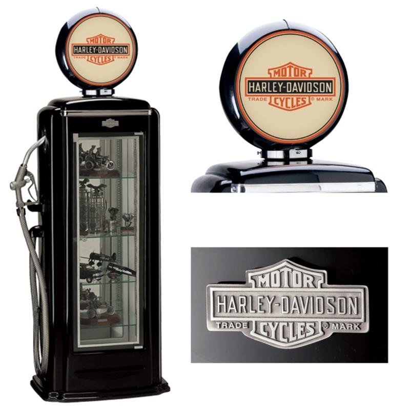 H D Premium Gas Pump Display Case Harley Davidson