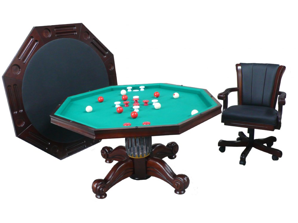 Berner Billiards 3 in 1 Table - Octagon 54