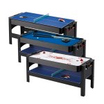 6 foot Flip 3 in 1 Pool, Air Hockey & Ping Pong Table with Blue Cloth by FatCat <BR>FREE SHIPPING